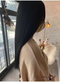 《Jillankh 姫路駅前》ネイビーグレージュ 前髪縮毛矯正 暗髪