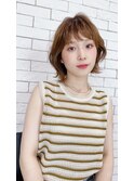 tuuli☆20代30代40代ベビーバングショコラベージュワンカール