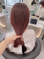 ロンド マーレ 天神大名店(Lond mare) ピンクブラウン/暖色カラー/カシスピンク/韓国ヘア/顔周りカット