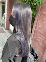 ボアップ(boappu)&nbsp;#フェイスフレミング#インナーカラー#パープルカラー