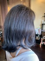 ヘアーエヌプラス (HAIR N+)&nbsp;ロングレイヤ・グレーベージュ・ハネ巻き＆波巻き