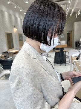 シベル(sibell) ボブ/ミニボブ/アッシュ/切りっぱなし/髪質改善/縮毛矯正