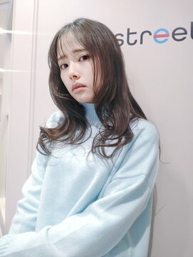 ハイストリートヘア(High street Hair) ソフトバレイヤージュでつくる透明感セミロングスタイルです♪