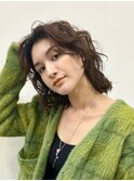 パーマウルフ/顔まわりレイヤー/二子玉川美容室