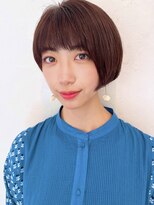 ザブックハンドサロン(The book hand salon)&nbsp;ピンクブラウン×ショートボブ