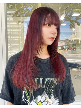 ミル(mir) ざくざくレイヤー×濃いめレッド