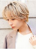 【La fith】ブロンドベージュ×ハンサムショート