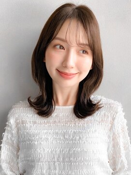 リヤン 表参道(lyann) レイヤー 小顔 デジタルパーマ ミニウルフ  チェリーブラウン ☆