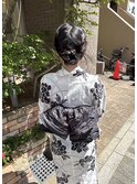 浴衣着付けヘアアレンジ／カチモリヘア