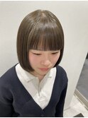 ボブ/ショート/透明感カラー／自由が丘