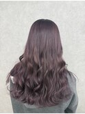 ブリーチ1回カシスラベンダーカラー♪