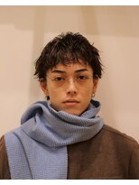 ネイビー(NAVY) 【ナチュラルなのに雰囲気が出る】無造作パーマショート