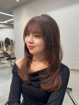 ケシキ 表参道 原宿(kesiki.) ミディアムレイヤー/顔周りレイヤー/ハッシュカット