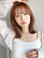 リヤン 表参道(lyann)&nbsp;イメチェン前髪ピンクベージュ外ハネボブa