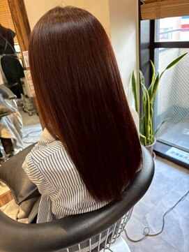 ヘアリゾート粋 トゥジュ 池袋東口店(tujuh) 艶髪/ストレート/縮毛矯正/ローズブラウン