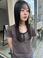 ロックス バイ マグ 松本(rocks BY MAG)&nbsp;顔まわりレイヤー透明感カラー艶髪ロング