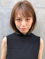 マロンベージュ Aライン イメチェン 小顔 前髪 レイヤー♪