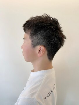 トップヘアー ミカワアンジョウ 安城(TOPHAIR MIKAWA ANJO) メンズショート×爽やかツーブロック/アッシュブラック