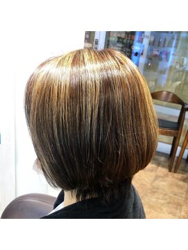 ネオリーブノース 中板橋店(Neolive north) 白髪ぼかしハイライト!グラデーションボブ