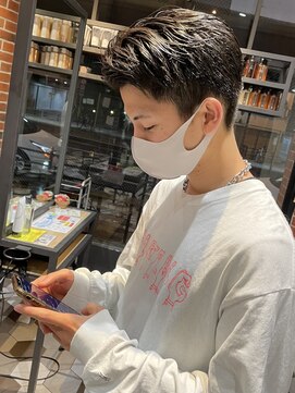 シェノン サントル(CHAINON CENTRE) センターパート/マッシュ/着物ヘア/着物ヘア/メルティカラー