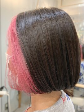 グラッシー センター北店(GLASSI) 【GLASSI】大人かわいいボブ★インナーカラー★脱白髪染め