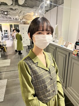 カフ(CAF) CAF FUKO/耳かけショート/ショートボブ/イメチェン/大阪/心斎橋