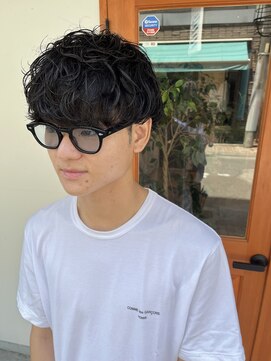 ヘアーラボ ハチ(HAIR LABO HACHI) 波巻きパーマ　マッシュパーマ