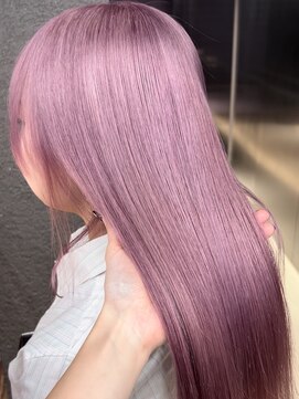 ペレ 栄店(PELE) 前髪/マチルダボブ/ピンクベージュ/インナーグレージュ/栄