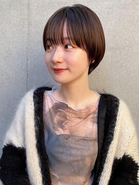 ハンク 表参道(Hank.) 切りっぱなしボブ/エアリーロング/美髪/ピンクブラウン[表参道]