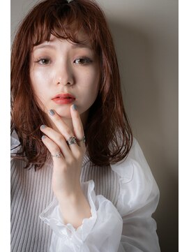 モッズヘア 上尾西口店(mod's hair) デザインカラー前髪パーマ姫カット小顔ミディw上尾20代30代40代