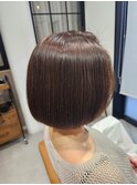 ツヤとまとまりの上品ボブ施術