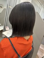 ジエクト ヴィシア(The Ect VIXIA) 長めボブ 縮毛 大阪ボブ 切りっぱなし 外ハネ 長めボブ