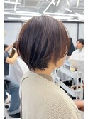 黒髪カタログ/ボブルフ/小顔に見せるヘア/ワンレン