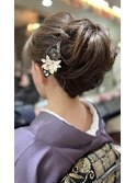 和髪ボリュームシニヨン