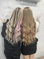 ワン(ONE)&nbsp;ツートンハイライト×ブラウンベージュ