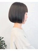 ◯大人ナチュラルダークグレージュボブ