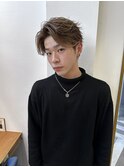 スパイキーショートニュアンスパーマスペインカールメンズ北千住