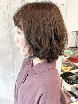 モリオ(morio) ＊ふわふわボブ大人ボブパーマゆるふわパーマニュアンスパーマ