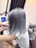 アルマヘア(Alma hair)&nbsp;【アッシュ系】ハイトーンミディアムボブ