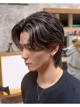 イエローコーン 金沢文庫店(YELLOW CORN) メンズメッシュ/メンズハイライト/メンズウルフニュアンスパーマ