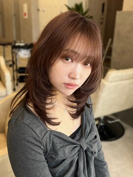 オムニス 表参道(Omnis) ザクザクレイヤーハッシュカットワンカールミディアムレイヤー