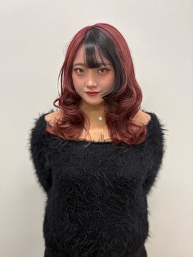 コタン(COTAN) カシスレッド×ブラック.レイヤーカット【COTAN nakaji】