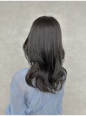 透明感アッシュグレージュ/ブリーチ無しダブルカラー