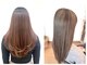 ヘアーデザイン アブー(hair design A BOO)の写真/【髪質改善】《コスメクリーム》でクセを整えながら艶のある仕上がりに!うねりも自然なストレートヘアへ♪