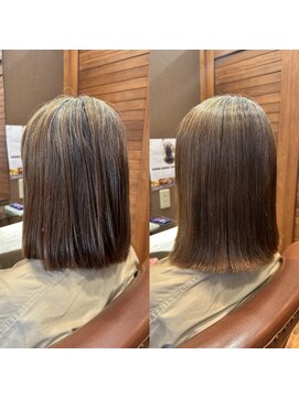 縮毛矯正・髪質改善カラー専門店 AMI a BELL Haru-Ru【4月14日OPEN(予定)】 ツヤさら小顔ボブ|縮毛矯正髪質改善キレイ髪ストレート