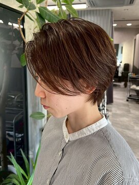 シェリール(CHERiR) ショートボブブラウンカラー似合わせカットブリーチなしカラー