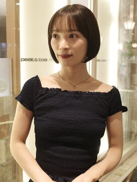 ピークアブー アヴェダ アトレ恵比寿(PEEK-A-BOO AVEDA) □シースルーバング/ミニボブ/20代 30代 40代 50代髪型