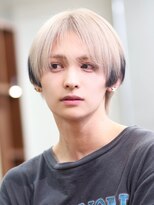 リップス 表参道店(LIPPS) ハイトーンシースルーショートウルフ【エンドカラー】グレージュ