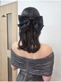 ハーフアップ