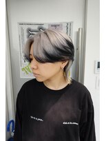 ウーズ ハラジュク(Ooze.HARAJUKU)&nbsp;ハッシュカットグレージュデザインカラーツートーンカラー原宿